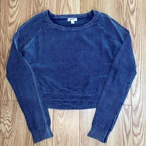 Arizona Jeans Co. denim cropped sweater